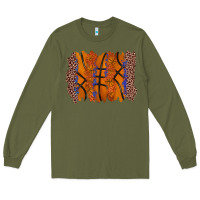 Army Green basketball brushstroke Long Sleeve Tee - Zillion Design Studio
