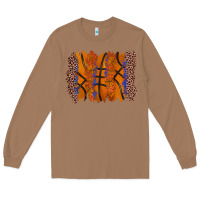 Toasted Coconut basketball brushstroke Long Sleeve Tee - Zillion Design Studio