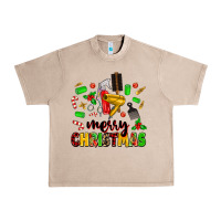 French Oak merry christmas hair Urban Heavy Tee - MaliasSmallBusiness