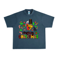 Midnight Navy merry christmas hair Urban Heavy Tee - MaliasSmallBusiness