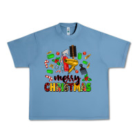 Pebble Blue merry christmas hair Urban Heavy Tee - MaliasSmallBusiness