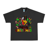 Pigment Black merry christmas hair Urban Heavy Tee - MaliasSmallBusiness