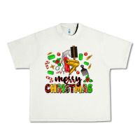 Pistachio merry christmas hair Urban Heavy Tee - MaliasSmallBusiness