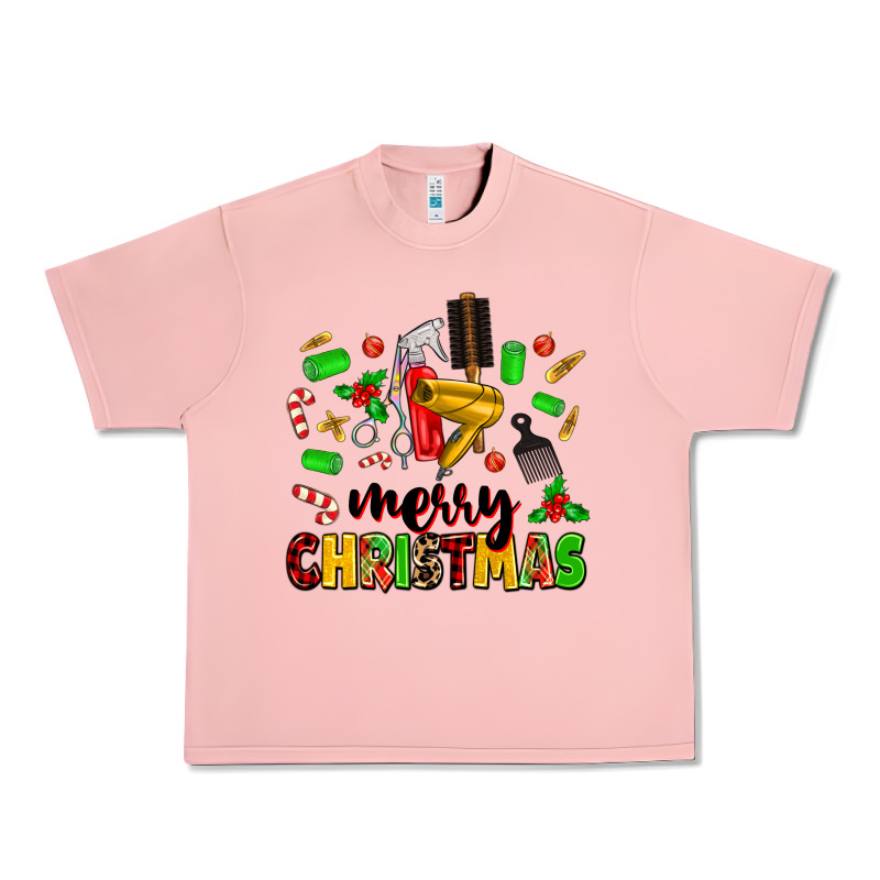 Merry Christmas Hair Urban Heavy Tee by MaliasSmallBusiness | Teevron