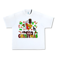 White merry christmas hair Urban Heavy Tee - MaliasSmallBusiness