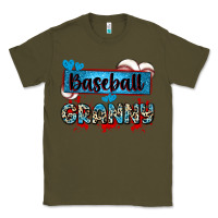 Army Green baseball granny with leopard Classic Tee - Zillion Design Studio