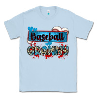 Dusty Blue baseball granny with leopard Classic Tee - Zillion Design Studio