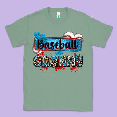 Baseball Granny With Leopard Classic Tee Designed By Zillion Design Studio