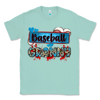 Seafoam baseball granny with leopard Classic Tee - Zillion Design Studio