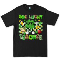 Black one lucky teacher Premium Tee - Artiststas