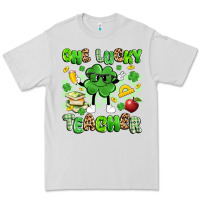 Dove Grey one lucky teacher Premium Tee - Artiststas