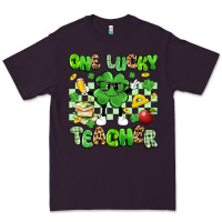 Plum one lucky teacher Premium Tee - Artiststas