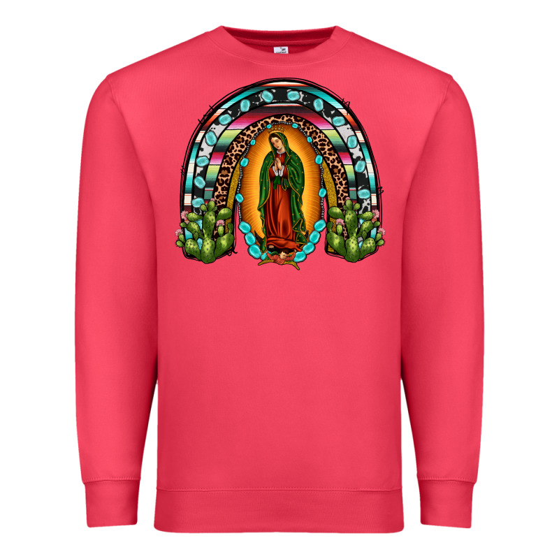 Our Lady Of Guadalupe Rainbow Premium Sweatshirt by JahusDesignShop | Teevron