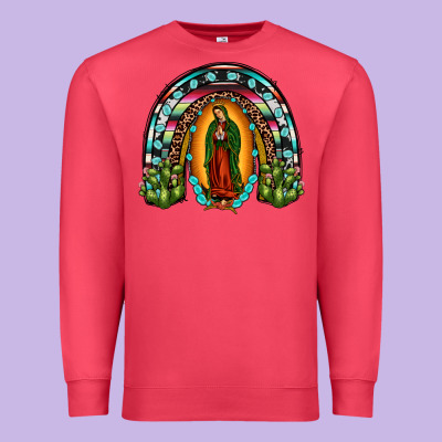 Our Lady Of Guadalupe Rainbow Premium Sweatshirt Designed By Jahusdesignshop