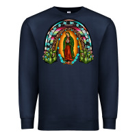 Navy our lady of guadalupe rainbow Premium Sweatshirt - JahusDesignShop