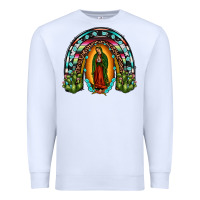 White our lady of guadalupe rainbow Premium Sweatshirt - JahusDesignShop
