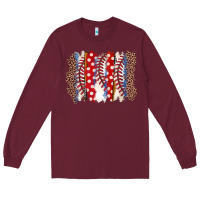 Burgundy baseball brushstroke Long Sleeve Tee - Zillion Design Studio