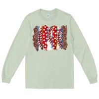 Matcha baseball brushstroke Long Sleeve Tee - Zillion Design Studio