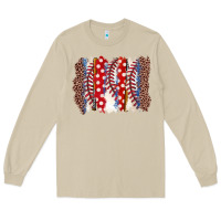 Mushroom baseball brushstroke Long Sleeve Tee - Zillion Design Studio