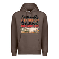Coffee emotionally attached to fictional characters Premium Hoodie - MaliasSmallBusiness