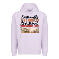 Lilac emotionally attached to fictional characters Premium Hoodie - MaliasSmallBusiness
