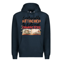 Navy emotionally attached to fictional characters Premium Hoodie - MaliasSmallBusiness
