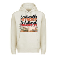 Oatmeal Heather emotionally attached to fictional characters Premium Hoodie - MaliasSmallBusiness