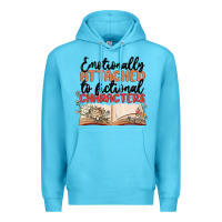 Ocean Blue emotionally attached to fictional characters Premium Hoodie - MaliasSmallBusiness