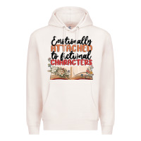 Pale Pink emotionally attached to fictional characters Premium Hoodie - MaliasSmallBusiness