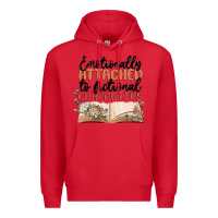 Red emotionally attached to fictional characters Premium Hoodie - MaliasSmallBusiness