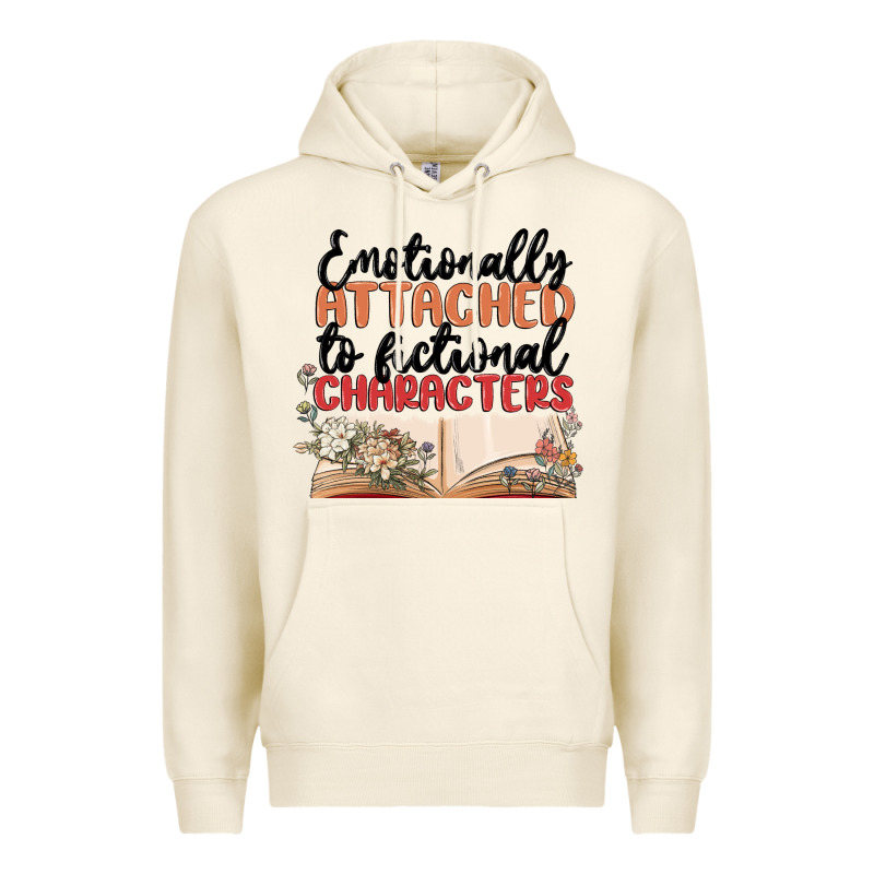 Emotionally Attached To Fictional Characters Premium Hoodie by MaliasSmallBusiness | Teevron