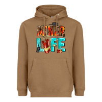 Toasted Coconut miner life Heavyweight Hoodie - AdoDesignShop