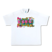 White Small business badass Urban Heavy Tee - MaliasSmallBusiness