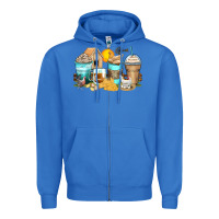 True Royal chicken coffee cups Zipper Hoodie - Zillion Design Studio