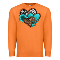 Carrot love turquoise hearts Premium Sweatshirt - Jasminsmagicworld
