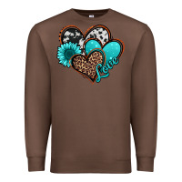 Chestnut love turquoise hearts Premium Sweatshirt - Jasminsmagicworld