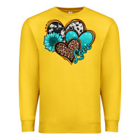 Lemon love turquoise hearts Premium Sweatshirt - Jasminsmagicworld
