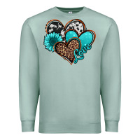 Seafoam love turquoise hearts Premium Sweatshirt - Jasminsmagicworld