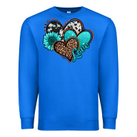 True Royal love turquoise hearts Premium Sweatshirt - Jasminsmagicworld