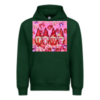 Forest Green love gnomies with gift boxes Urban Hoodie - NancyCooperArtShop