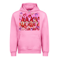 Fuchsia Pink love gnomies with gift boxes Urban Hoodie - NancyCooperArtShop