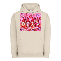 Pigment French Oak love gnomies with gift boxes Urban Hoodie - NancyCooperArtShop