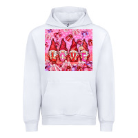 White love gnomies with gift boxes Urban Hoodie - NancyCooperArtShop