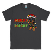 Smoke merry and bright dachshund Classic Tee - RanaPortraitStore