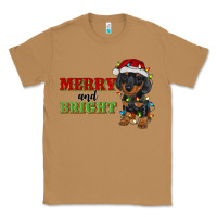 Toasted Coconut merry and bright dachshund Classic Tee - RanaPortraitStore