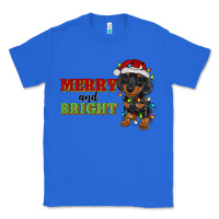 True Royal merry and bright dachshund Classic Tee - RanaPortraitStore