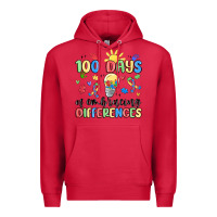Cardinal 100 days of embracing differences Premium Hoodie - MaliasSmallBusiness