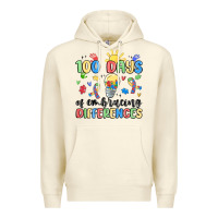 Sandshell 100 days of embracing differences Premium Hoodie - MaliasSmallBusiness
