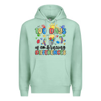 Seafoam 100 days of embracing differences Premium Hoodie - MaliasSmallBusiness
