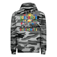 Slate Camo 100 days of embracing differences Premium Hoodie - MaliasSmallBusiness